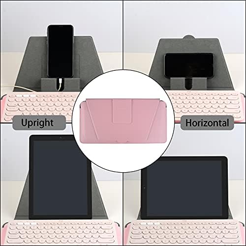 Caixa de manga do teclado compacto Geekria com smartphone e tablet, capa do teclado compatível com Logitech