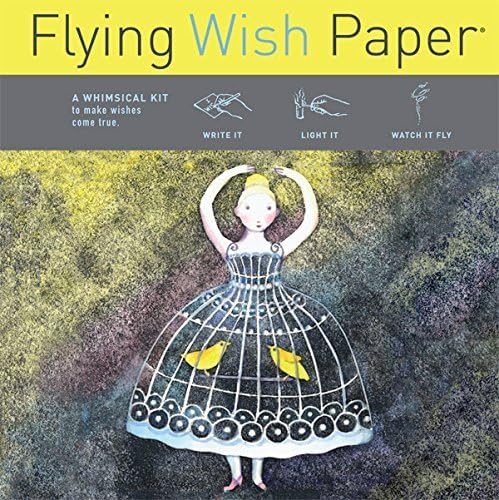 Flying Wish Paper Combo Pack, Birdcage Ballerina Mini Kit + Winter deseja um kit grande, escreva, acende -o e observe Fly Fly
