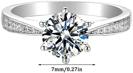 2023 New Women's Zircon Diamond Diamond Princesa Anel de noivado Anéis coloridos