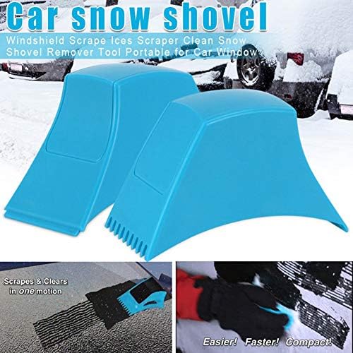 Linrus 2pcs raspador de gelo Snow Multifuncional Snow Rushield Windshield Remoção de neve de carros