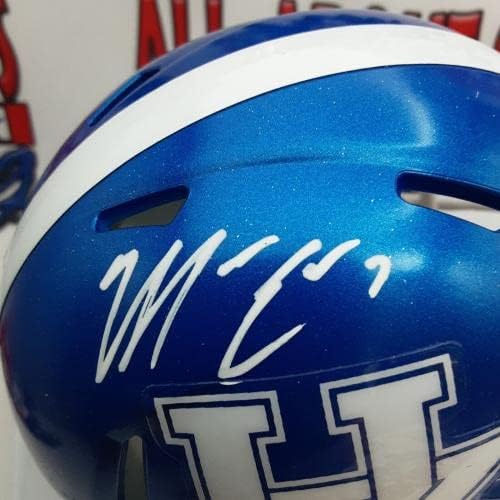 Mike Edwards Authentic assinou o mini capacete autografado JSA. - Mini capacetes MLB autografados