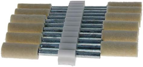 Utoolmart 5mm de lã Felta pontos montados pontos de pêssego Bits de polimento de rebarbas rodas de moagem de moagem
