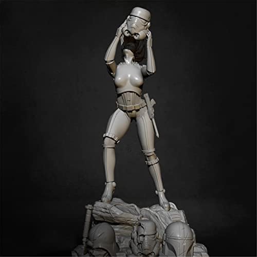 Goodmoel 75mm 1/24 Fantasy Planet Female Warrior Resin Soldier Model Kit/Kit em miniatura sem montagem e sem