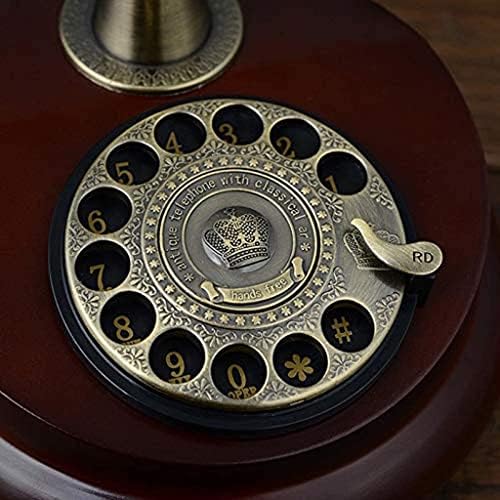 Xialiuxia Solid Wood Desk-mesa telefônica fixa telefonia digital Vintage clássico clássico europeu