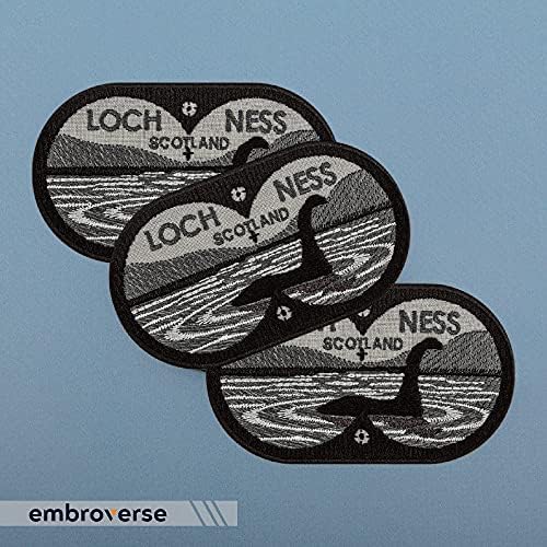 Bestir Loch Ness Patch - Nessie, Loch Ness Monster, Scotland Travel Patch - Ferro bordado no tamanho: