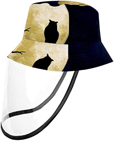 Chapéu de proteção para adultos com escudo facial, chapéu de pescador anti sun tap, Inglaterra Big Ben Retro Arquitetura