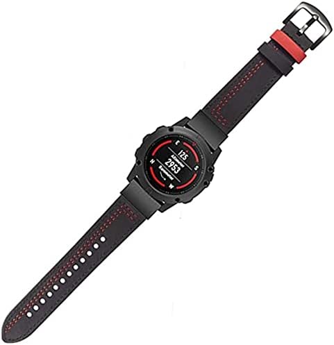 KDEGK para Garmin Fenix ​​5 5x mais 6 6x Pro 3 h Smart Watch Leather Band Straplet para Forerunner