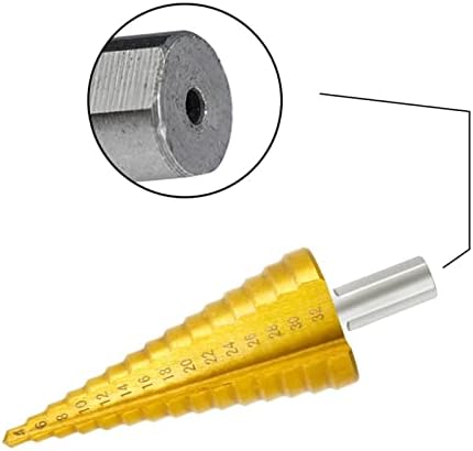 Gande Step Drills flauta espiral métrica O cortador de orifício da forma do pagode 4-12/20/32mm de aço