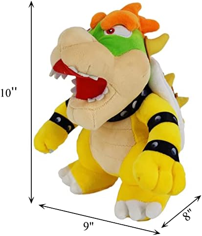 Bowser Plush Classic Classic 10 polegadas Bowser Byled Toy All Star Collection Series Soft Cuddly
