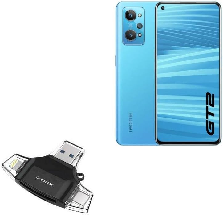 Boxwave gadget compatível com o Realme GT2 - AllReader SD Card Reader, MicroSD Card Reader SD Compact USB para
