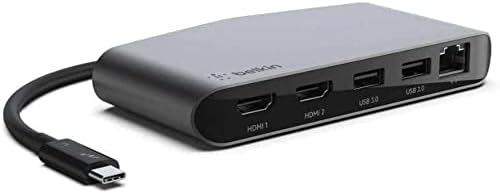 Belkin Thunderbolt 3 Dock Mini com Thunderbolt 3 Cable Thunderbolt Dock para macOS e laptops USB-C Windows,