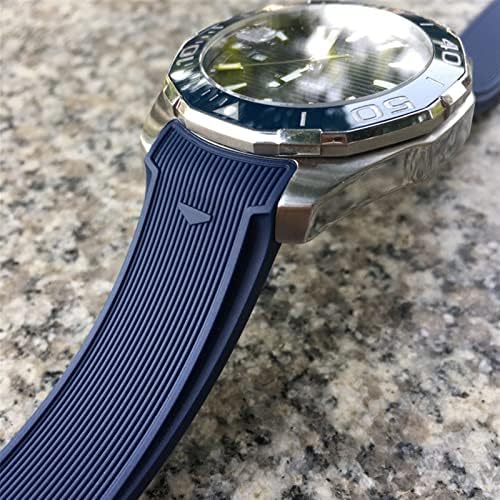 IENYU 20mm 22mm Rubber Silicone Watch Strap Bracelet Watch Band para Tag Heuer Aquaracer 300 Way201b Calibre
