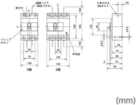 Mitsubishi Electric NF250-SV 3P 150A Disjuntores NN