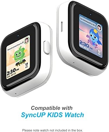 BlackPro Compatível com Syncup Kids Watch Screen Protector, PC rígido e vidro temperado Sincronizar