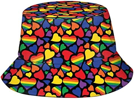 Chapéus de chapéu de orgulho gay LGBT Pacote de viagens de praia de praia chapéu de sol amplo peixe