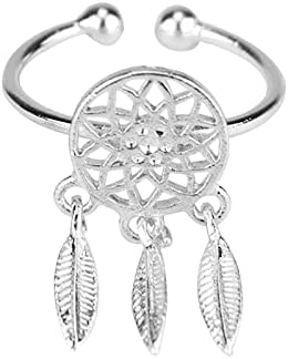 Anéis de aço inoxidável para mulheres estilo nacional boêmio estilo indiano estilo anel de tassel jóias