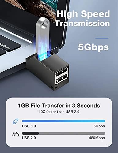 GoValue USB C Hub, adaptador Tipo C para USB, 3 Port USB C Hub USB com USB 3.0, Splitter USB C para MacBook Pro/Air,