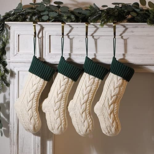 Decorações de Natal bolsa de doces infantil em família interna festa de Natal decoração de tricô meias