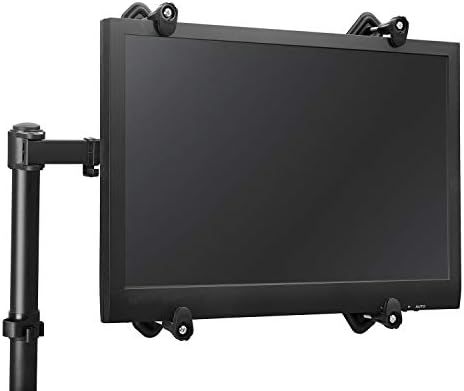 Pacote Wali - 2 itens: monitor único montagem de parede de mola ajustável e adaptador de suporte de montagem vesa
