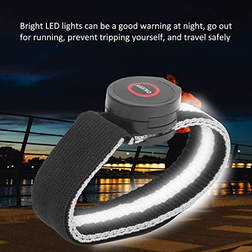 Vakitar Reflexive Segurança Bandas Bandas de braço Cinturão de aviso de LED para corrida ao ar livre