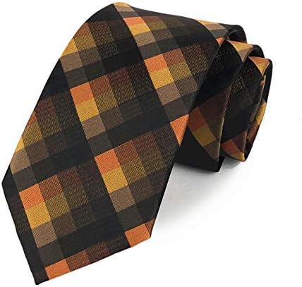 Laços magros para homens da novidade Verifique as gravatas formais de moda comercial 2.7, quadrado