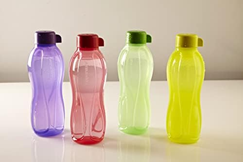 Conjunto de garrafas de água aquaslim tupperware, 500 ml, conjunto de 4 cores pode variar