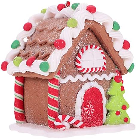 Decoração de natal de nuobester yule presentes de natal Gingerbread House Christmas Papai Noel Mini House House