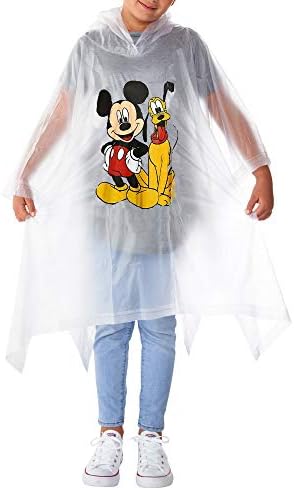 Disney Mickey Mouse Plutão Rain Poncho Hoodie - Tamanho da juventude