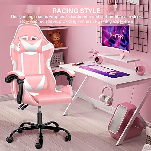 YSSOA Backrest e Altura do assento A altura da cadeira de videogame ergonômico de Racing Racing