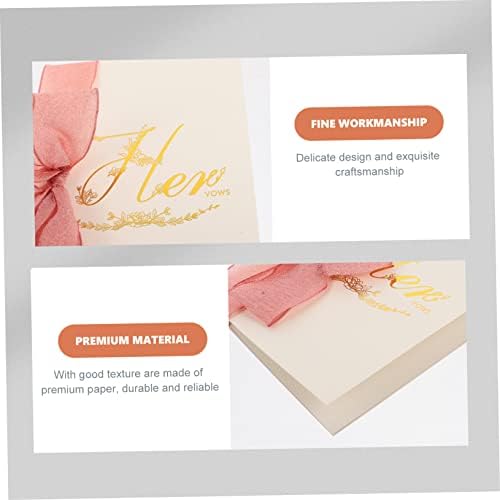 Didiseaon 1set Votos de casamento Cartão de cartão Shimmer Cartões de casamento Cartões de casamento Officiáticos