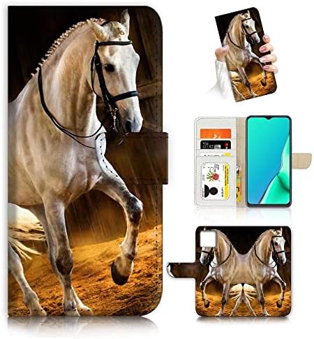 Para iPhone 13 Pro Max, capa de capa de carteira de flip de flip, A24685 Cavalo Cool