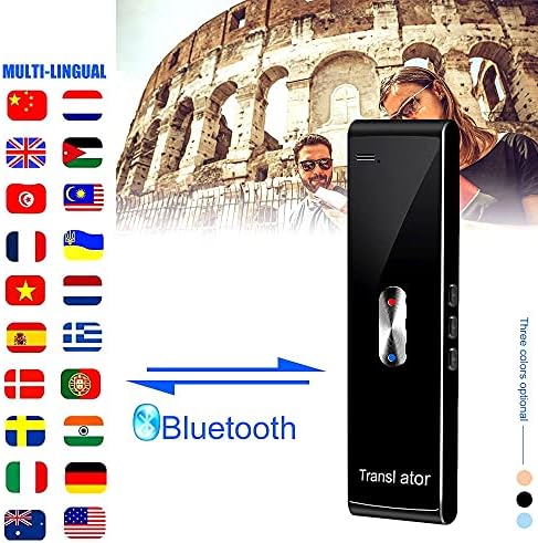 Slnfxc Portable Mini Smart Translator 70 Idiomas Bidirecionamento em tempo real Instant Instant Voice Translator App
