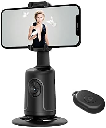 Tripé de rastreamento automático de face, 360 ° Câmera de telefone face do corpo Montante suporte de telefone