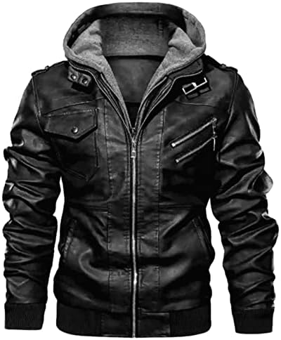 Casacos de inverno ADSSDQ para homens, jaqueta de trecho de manga longa masculino mais tamanho moleto de inverno