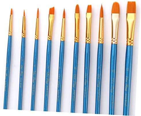 Tofficu 10 PCs pintando caneta de caneta pincel de pintura de face pinturas de madeira pinturas de