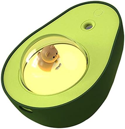 Umidificador de abacate com luz de gato de cristal de cristal luz, 210 ml de óleo essencial difusor para