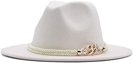 Chapéu sólido de palha de palha com chapéu de jogador com fivela de cinto de fivela larga variação fedora panamá