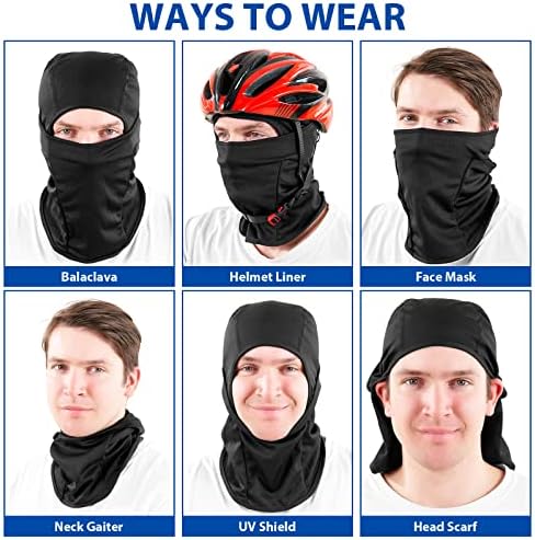 Máscara de esqui de Sheverch para homens Mulheres Balaclava Máscara Facial Máscara Briável Proteção