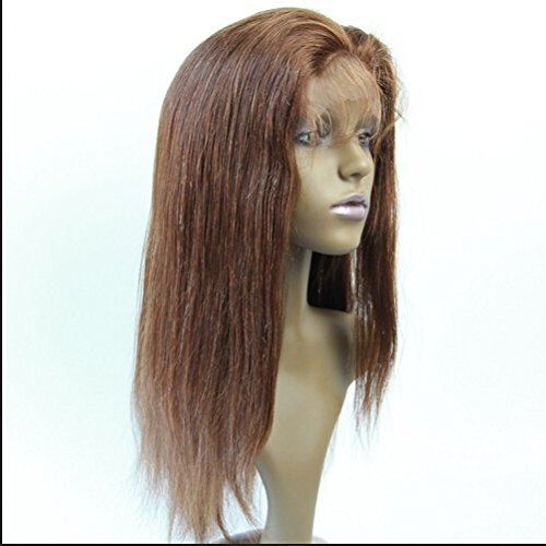 Boa Quanlity 24 Lace Full Lace Human Hair Wigs com Bebê Hair Virgin Virgin Remy Human Human Color reto