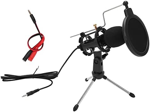 Yaogohua USB Microfone de microfone para gravação de estúdio e broca ao vivo, kit de microfone condensador cardióide