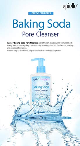 Cleanser de poros de bicarbonato de bicarbonato Epielle | Ótimo para Maskne | Livre de óleo e gentil