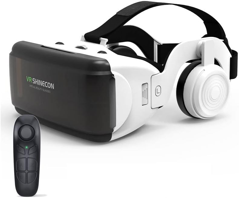 ECENS Virtual Reality VR Headset para Mobil, fones de ouvido compactos, óculos de VR para TV, filmes