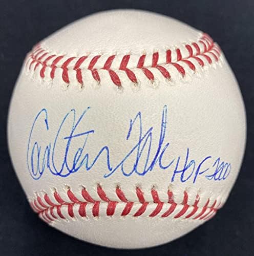 Carlton Fisk Hof 2000 assinado apenas holograma esportivo de beisebol - beisebol autografado