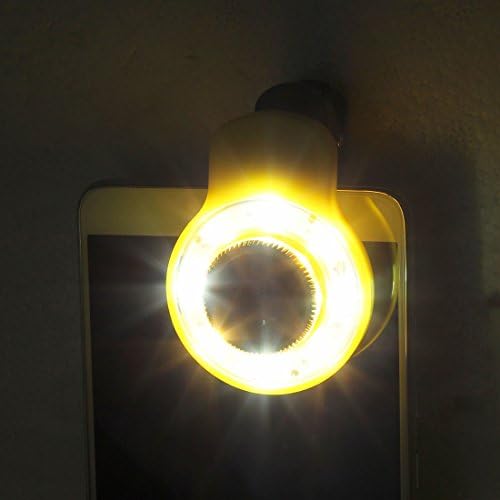 IIVVERR Amarelo RK-09 9 em 1 3 Lente de câmera de eficácia especial W Luz de preenchimento de flash