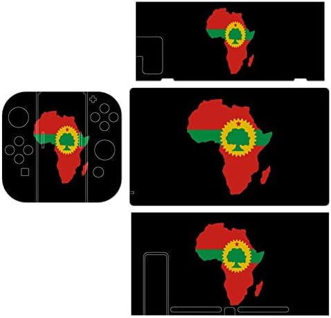 Bandeira Oromo na África Map Decals Adesivos cobrem placa face protetora da pele para Nintendo Switch