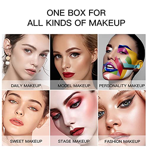 Phantomsky All in One Makeup Palette Travel Case Kit Woman Beauty Girl Girl Full Cosmetic Essential Bundle