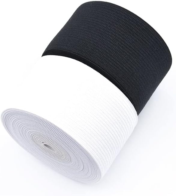 Ttndstore largura grande 45/50/55/60mm de banda elástica plana de esgoto Acessórios para roupas de nylon webbing
