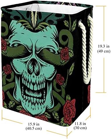 Djrow Skull Rose Ilustração Bobagem Binga