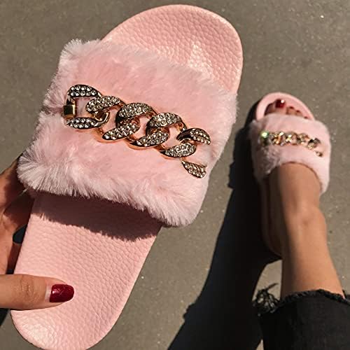 Slippers Slides for Women Summer Summer Flipers Fashion Beach Cadeia Crystal Slippers Sandals Sapatos Sapatos