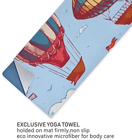 Aunhenstern Yoga Blanket Comic-Hot-Air-Air Roulon Yoga Toard Yoga Mat Toalha